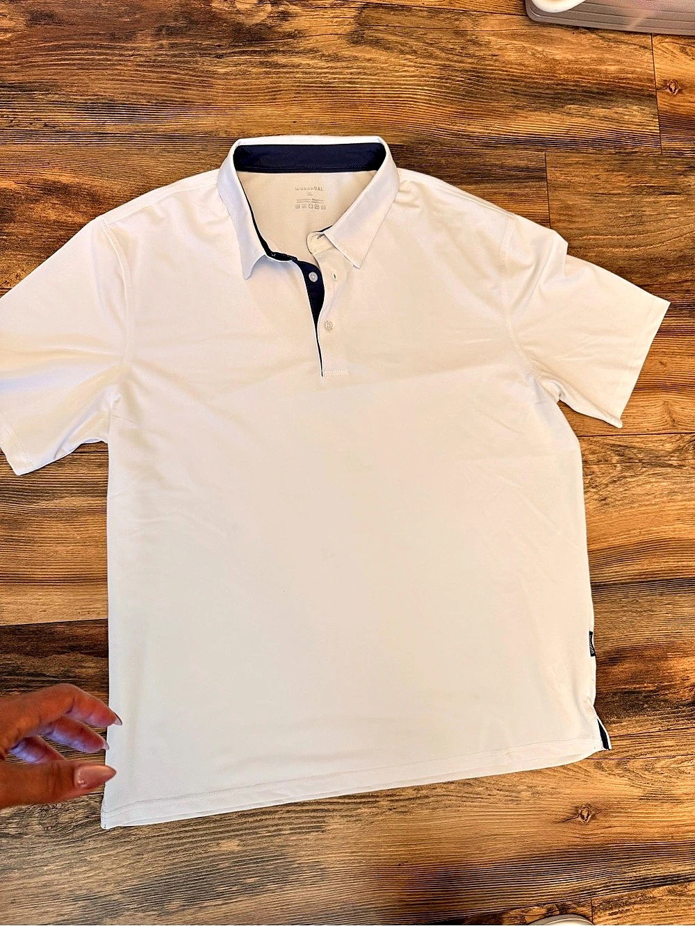 GRADUAL Men's Polo Shirt White XL Like New